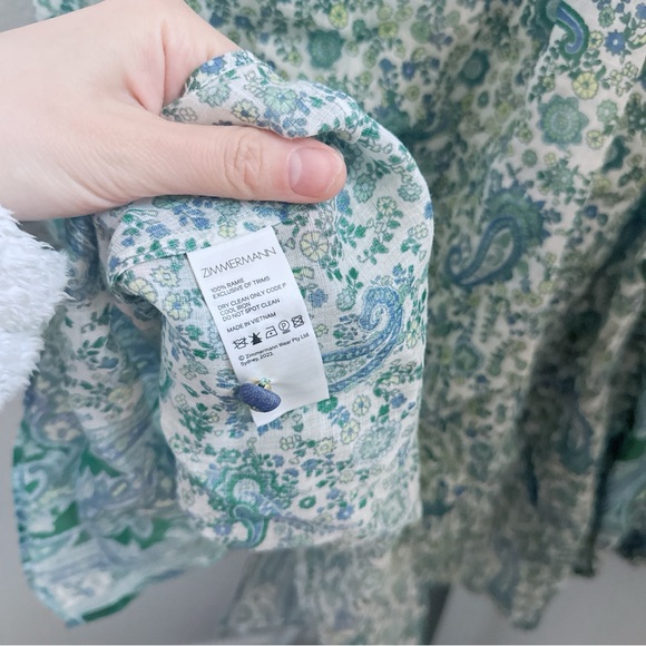 NWT Zimmermann Ottie Billow Blouse - Picture 12 of 12